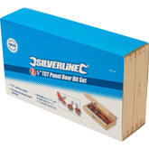 Silverline 3pc TCT Edge Cutting Panel Door Router Bits 1/2" Shank Bit Set
